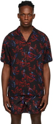 Ksubi Black Ultrafly Resort Short Sleeve Shirt