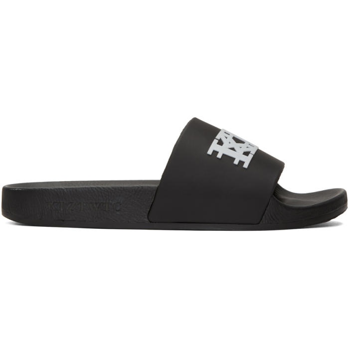 Photo: KTZ Black Logo Slide Sandals