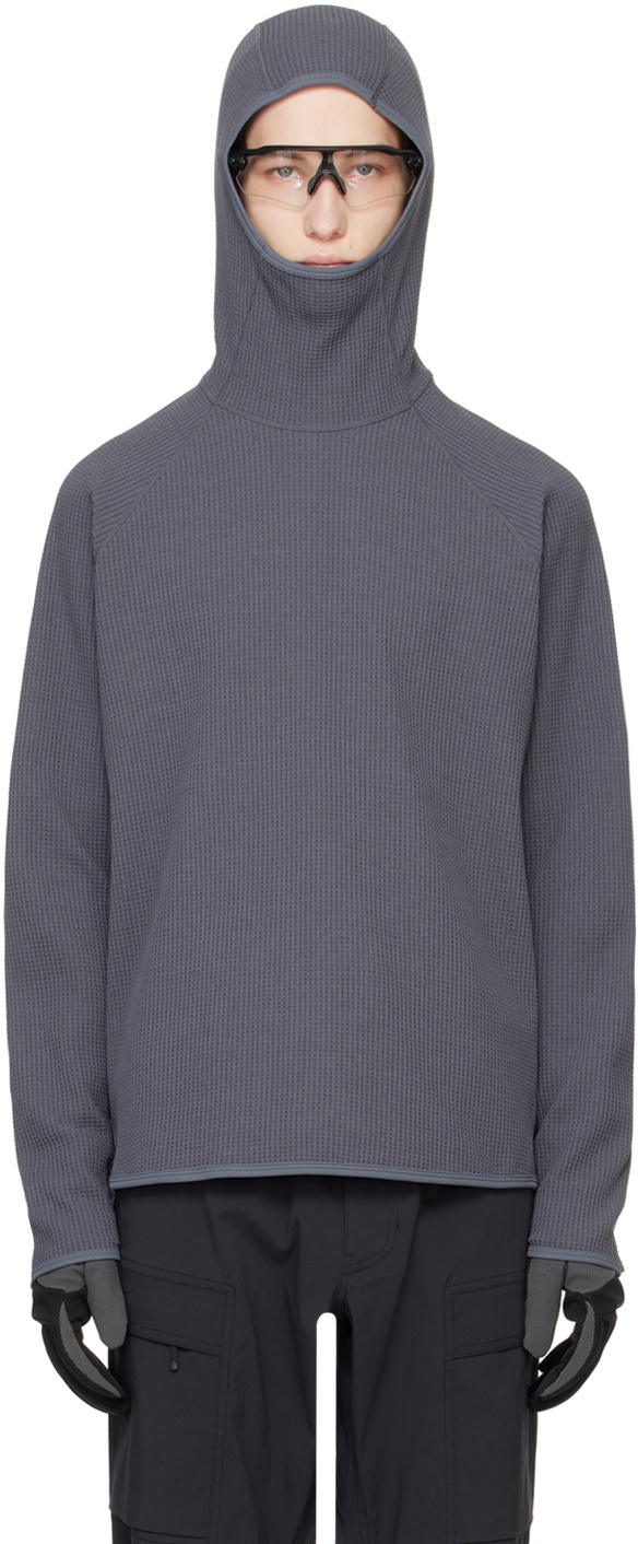 Goldwin Black WF Light Long Sleeve Hoodie Goldwin