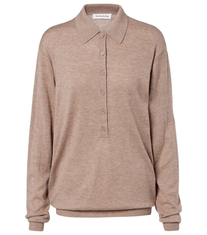 Photo: The Frankie Shop Tala wool-blend polo sweater