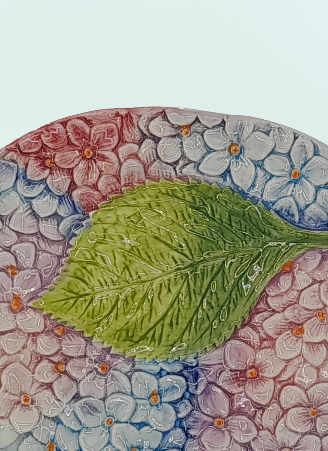 Les-Ottomans Set Of Two Ortensie Dessert Plates