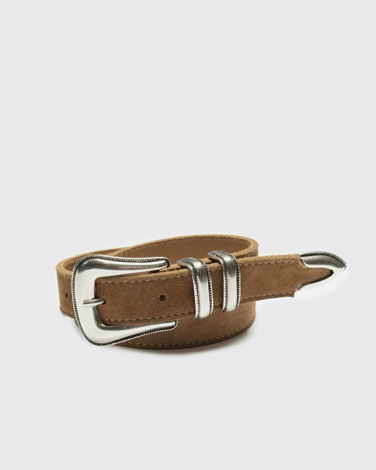Western Suede Silver Belt
