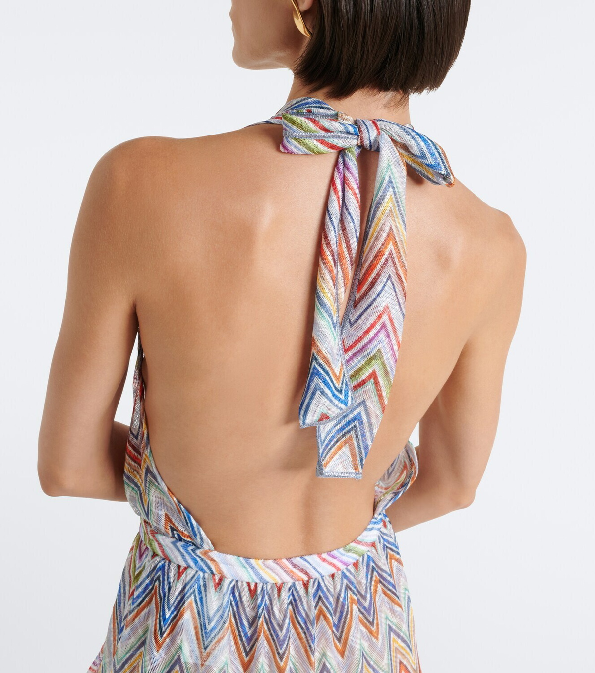Missoni Zigzag halterneck minidress