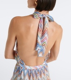 Missoni Zigzag halterneck minidress