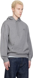 Maison Kitsuné Gray Fox Head Comfort Hoodie