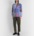 Engineered Garments - Camp-Collar Patchwork Cotton Shirt - Blue