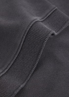 Agolde Curren Piqué Cotton Polo Shirt Charcoal