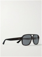 GUCCI - Aviator-Style Acetate Sunglasses - Black