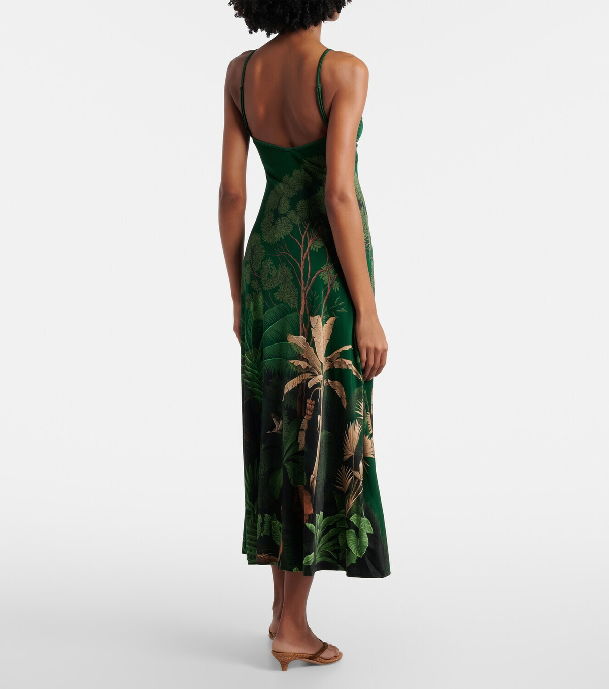 Johanna Ortiz Nuestra Tierra printed jersey midi dress