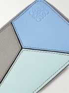 Loewe - Puzzle Logo-Debossed Full-Grain Leather Zipped Cardholder