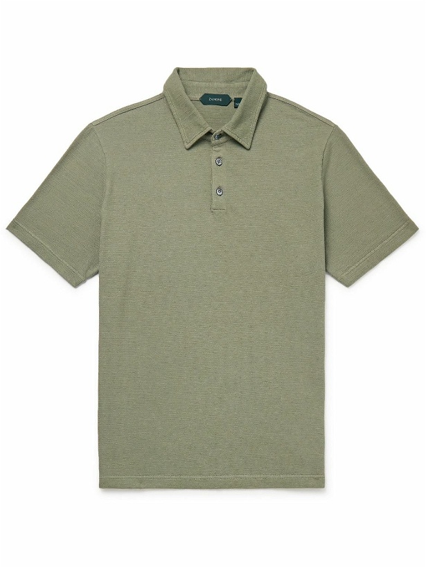 Photo: Incotex - Cotton Polo Shirt - Green