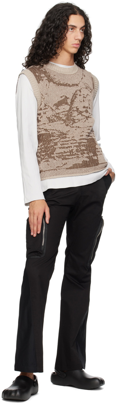 FFFPOSTALSERVICE Black Paneled Cargo Pants