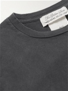 Remi Relief - Slim-Fit Distressed Printed Cotton-Jersey T-Shirt - Black