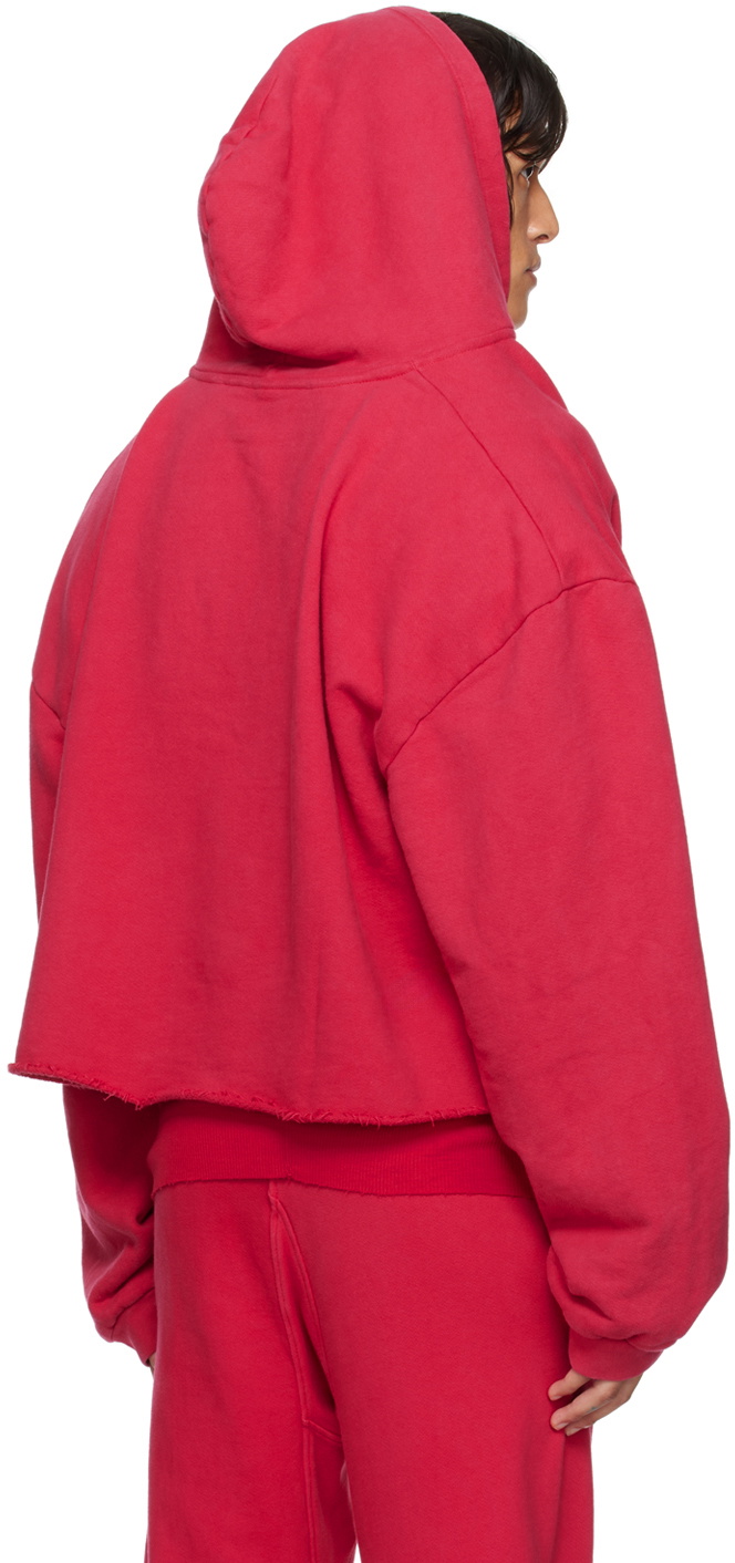 GREG ROSS SSENSE Exclusive Red V-Neck Hoodie