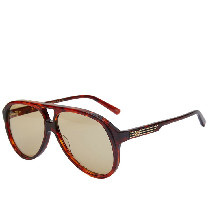 Photo: Gucci Men's Eyewear GG1286S Sunglasses in Havana/Brown