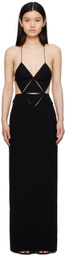 BEVZA Black Hustka Maxi Dress