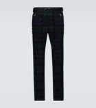 Sacai - Checked corduroy slim-fit pants