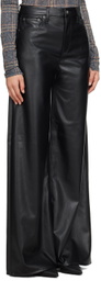 rag & bone Black Sofie Faux-Leather Trousers