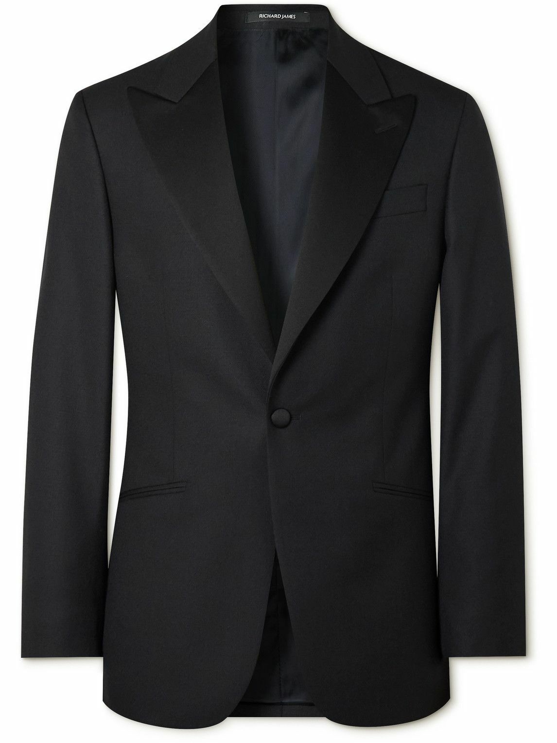 英国製 Richard James モヘアスーツ 38 Richard James - Slim-Fit Wool Tuxedo Jacket - Black Richard James