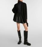 Stouls Mila leather miniskirt
