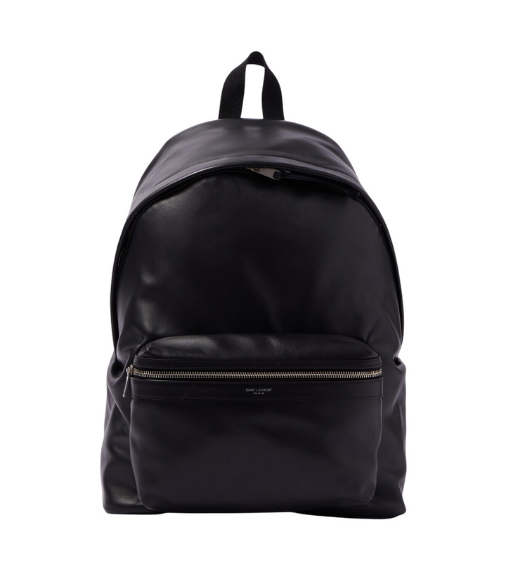 Photo: Saint Laurent Leather-trimmed backpack