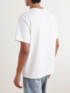 BODE - Geneva Bead-Embellished Cotton-Jersey T-Shirt - Neutrals