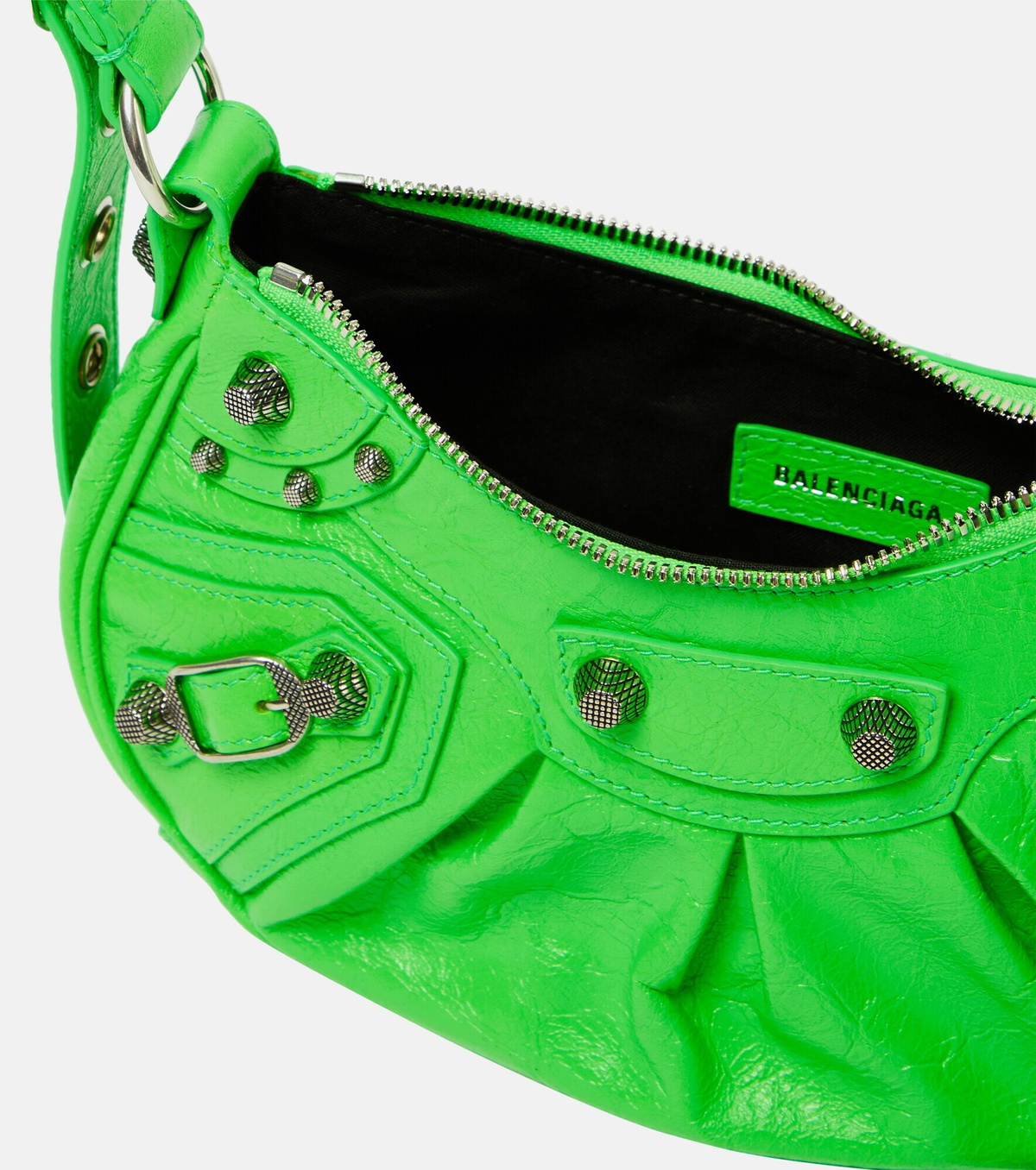 関税・送料込 BALENCIAGA Le Cagole XS green バッグ Balenciaga - Le Cagole XS leather crossbody bag green - The