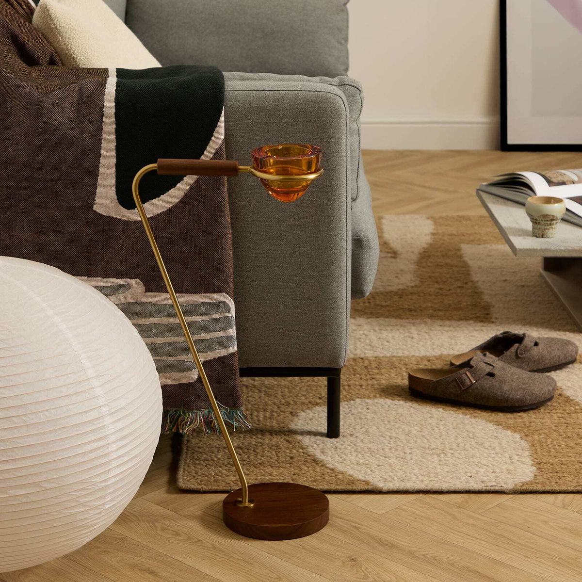 Houseplant by Seth Rogen Standing Ashtray in Amber 
