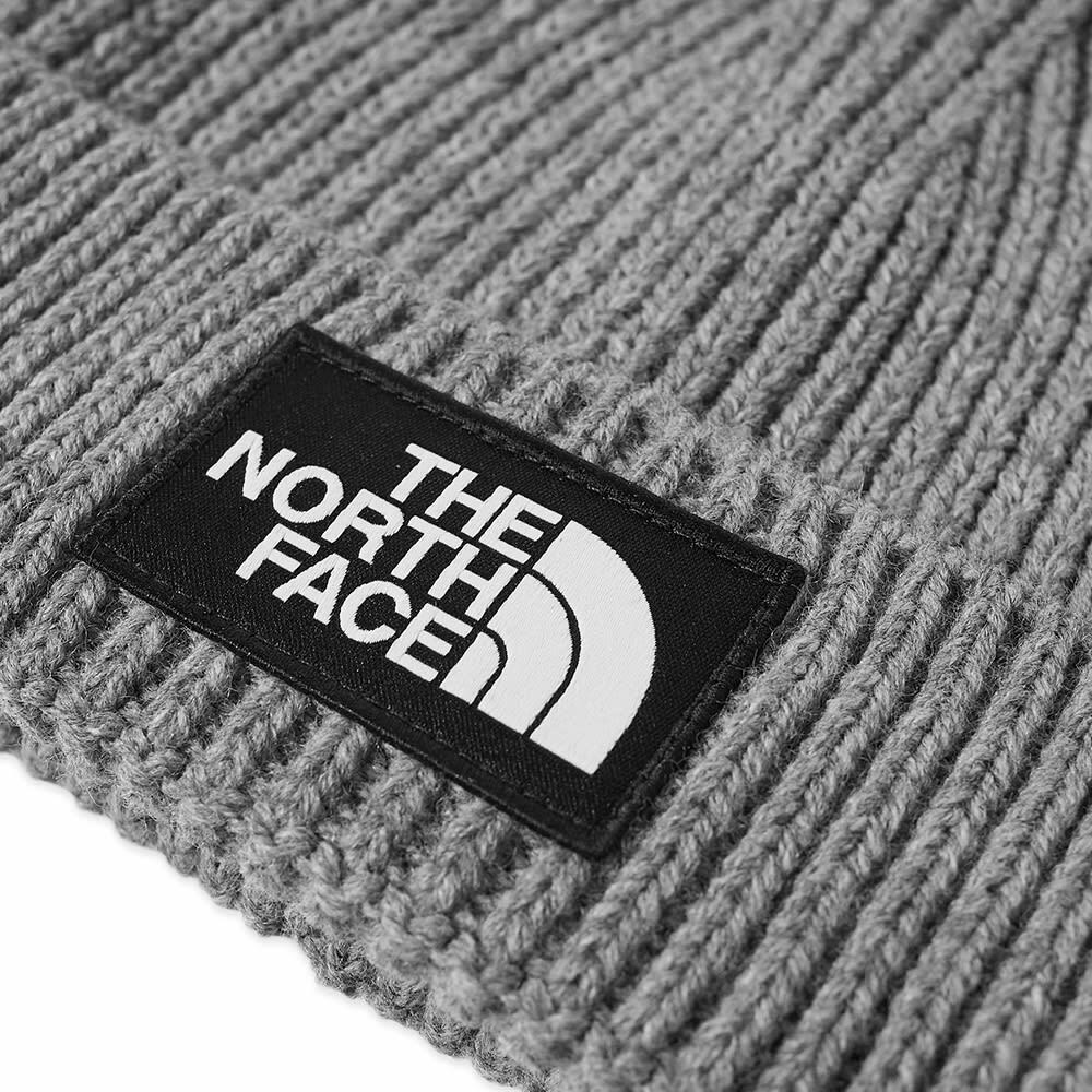 The North Face Logo Box Beanie - Heather Gray
