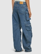 THE ATTICO Mid Rise Baggy Cargo Jeans