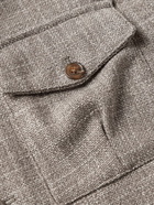 Stòffa - Wool and Silk-Blend Tweed Shirt Jacket - Neutrals