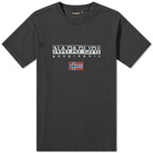 Napapijri Men's Logo Flag T-Shirt in Black