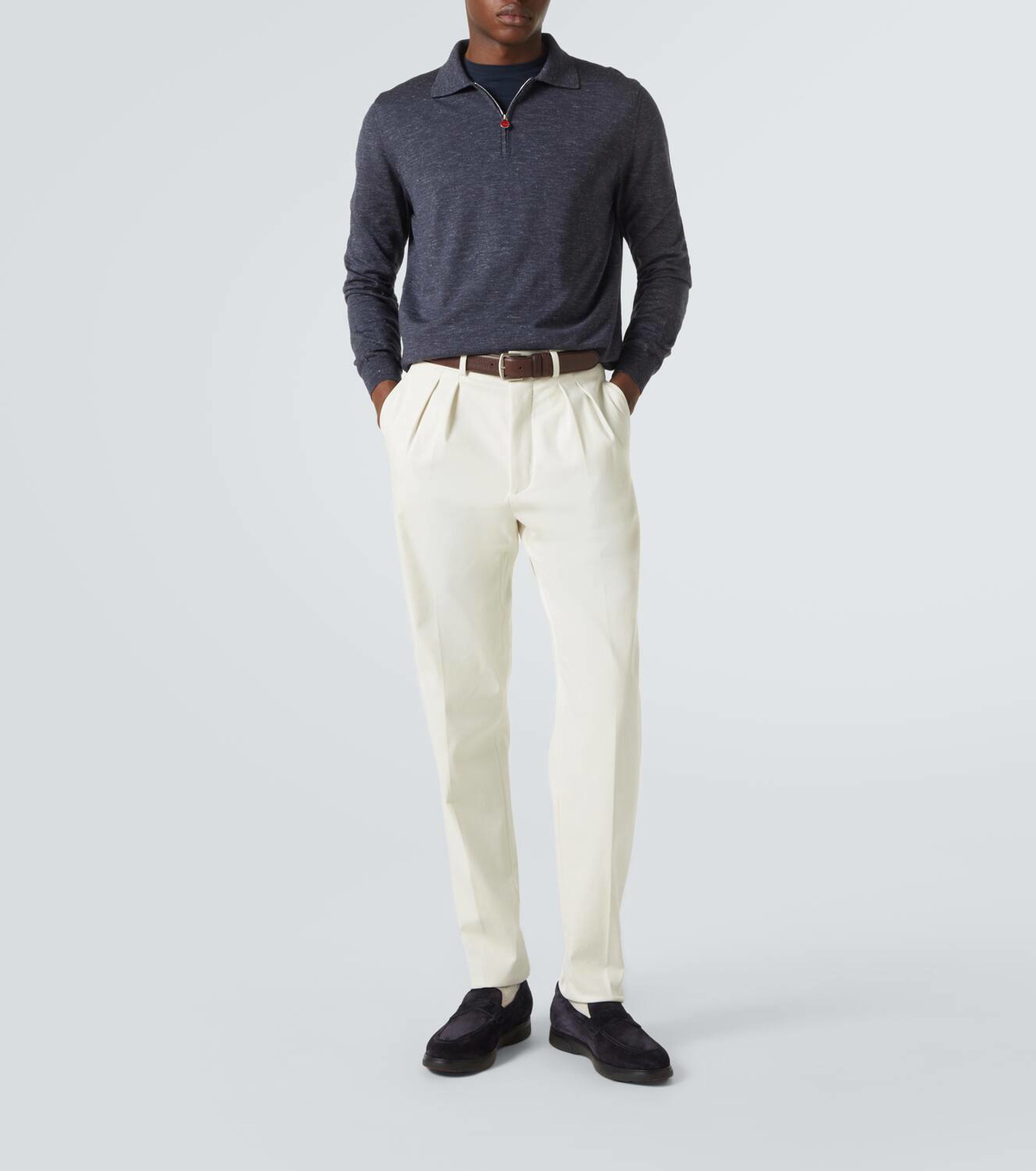 Kiton Suede penny loafers
