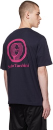 Sergio Tacchini Navy Racquet Edition Graphic T-Shirt