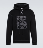Loewe - Anagram embroidered cotton hoodie