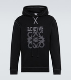 Loewe - Anagram embroidered cotton hoodie