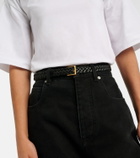 Bottega Veneta Solo Intreccio leather belt