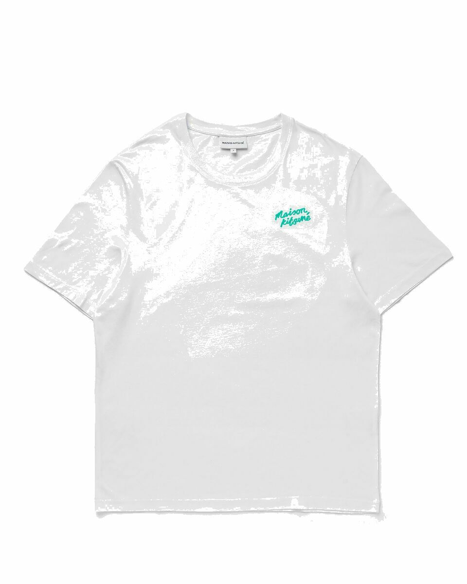 Maison Kitsune Dressed Fox Regular Tee Shirt White Mens