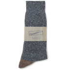 Anonymous Ism - Three-Pack Mélange Knitted Socks - Blue