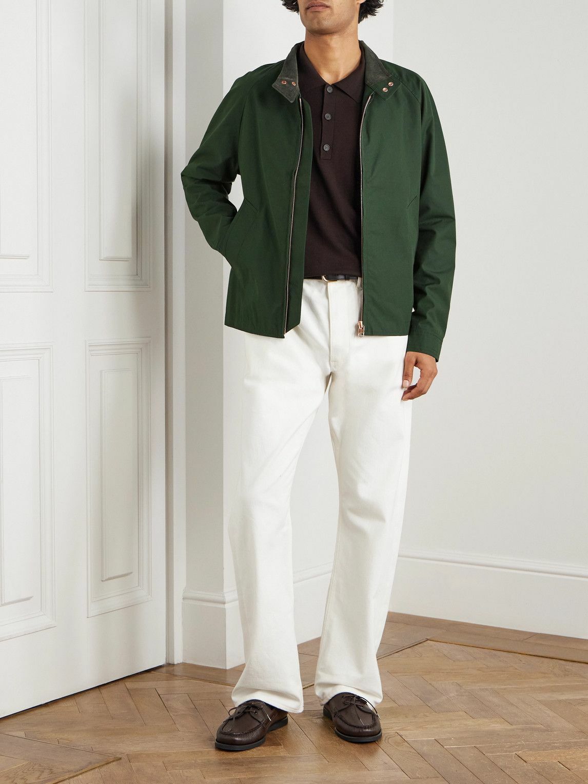 Private White V.C. - Cotton-Ventile Harrington Jacket - Green