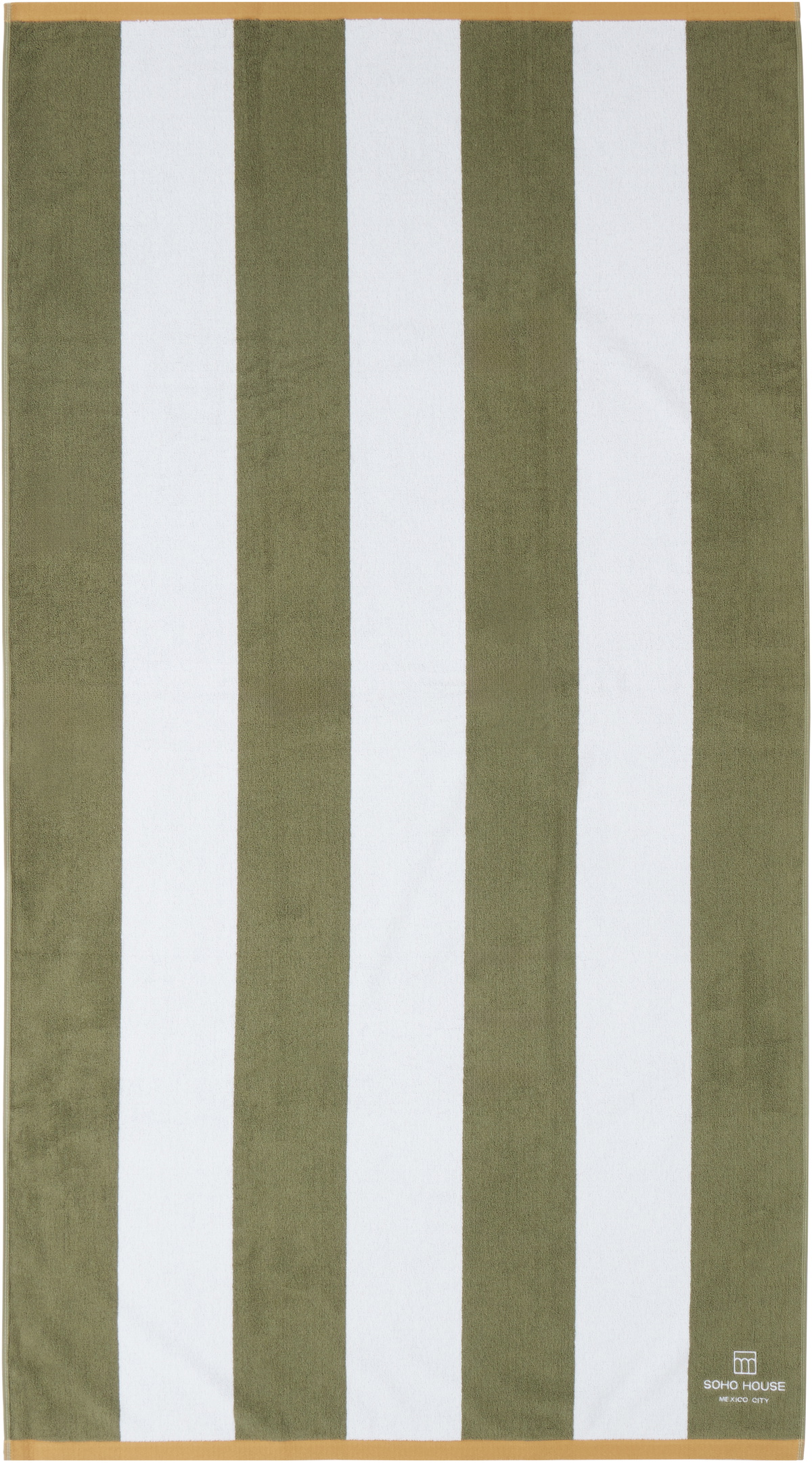Soho Home White & Green 'Mexico City' House Pool Towel