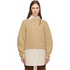 Chloe Brown Wool and Cashmere Sweater