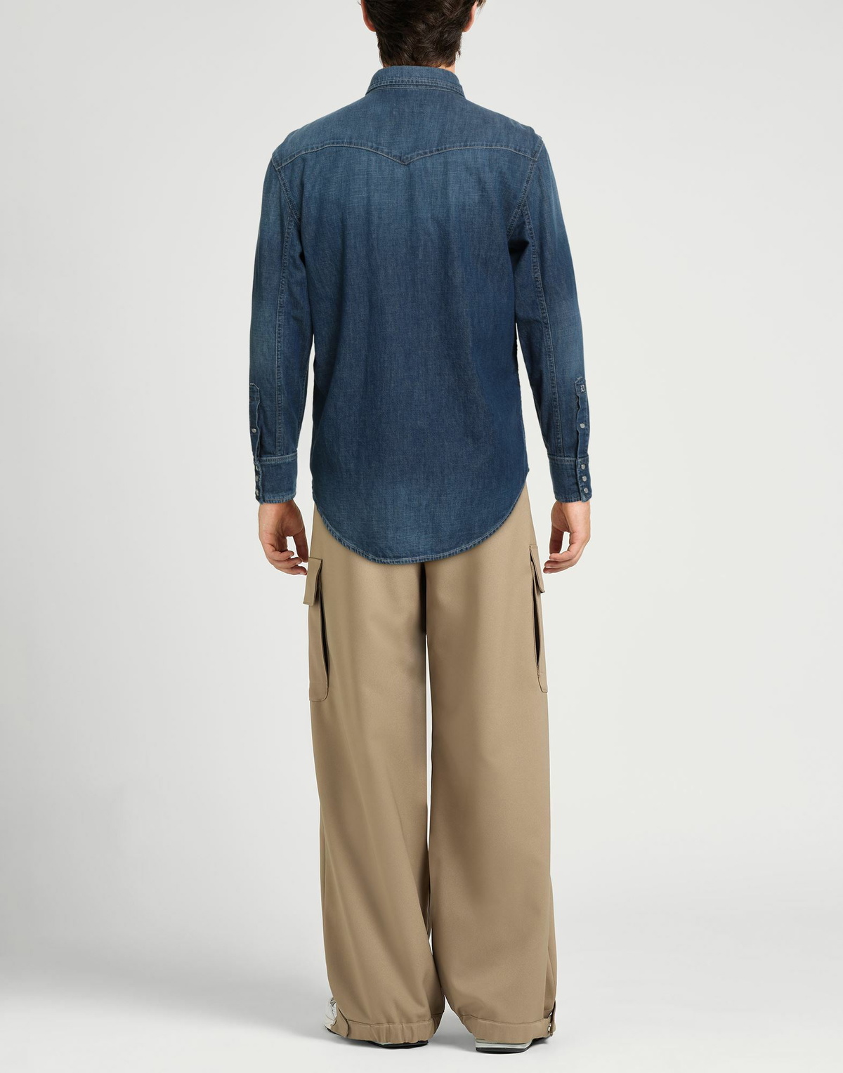 Dondup Mens Denim shirt in Blue