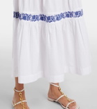 Heidi Klein Cannes embroidered cotton maxi dress