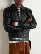 Acne Studios - Lascari Slim-Fit Belted Leather Jacket - Black