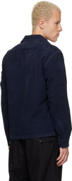 C.P. Company Navy Corduroy Button Lens Jacket