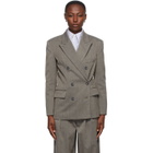 Tibi Brown Wool Luka Blazer