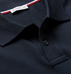 Moncler - Logo-Appliquéd Cotton-Piqué Polo Shirt - Blue