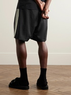 Y-3 - Wide-Leg Striped Ripstop Drawstring Shorts - Black
