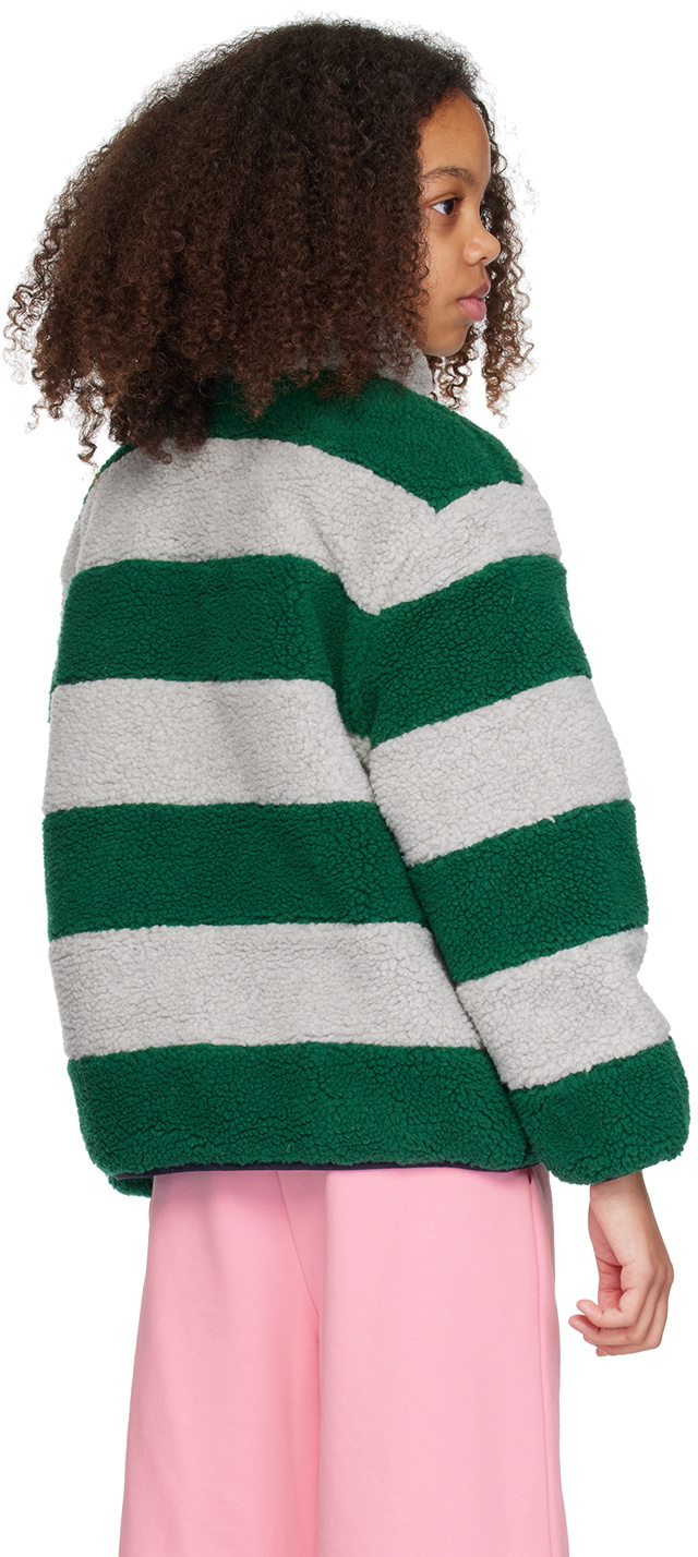 Marni Kids Green Striped Jacket